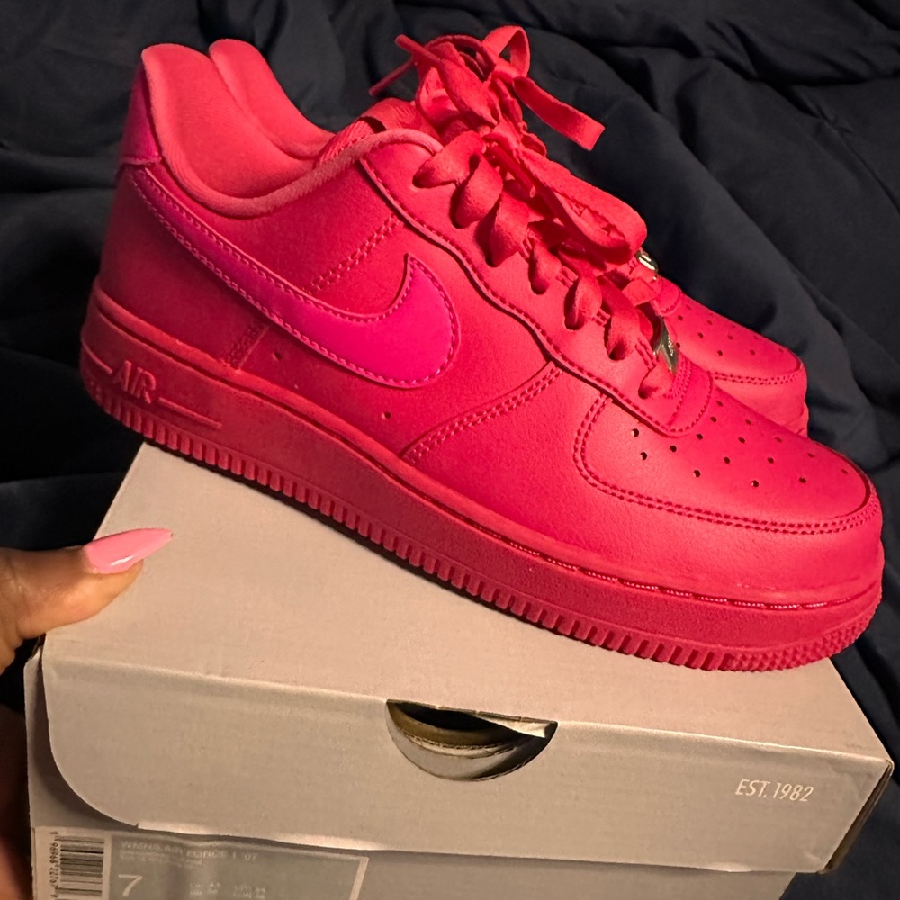 Hyper Pink Women’s Air Force 1’s - size 7